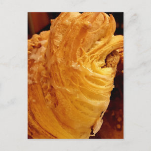 French Almond Croissant Postcard