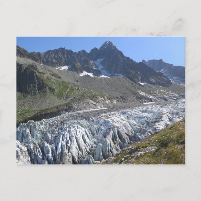 French Alps glacier Postcard (Front)