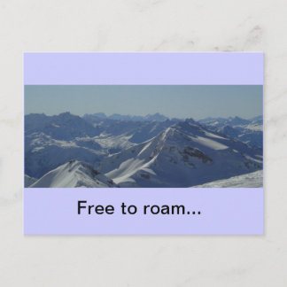 French Alps postcard