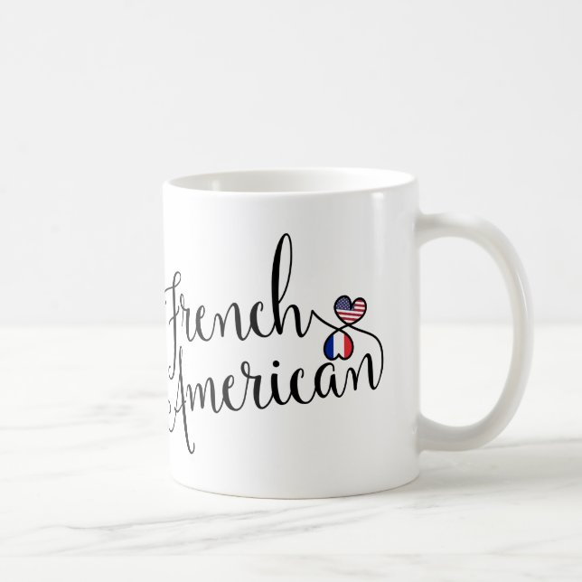 French American Entwined Hearts Mug (Right)