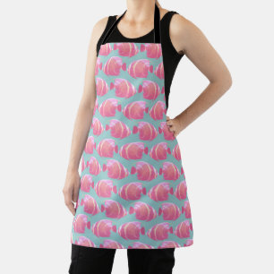 French Angelfish Dream Pattern #1 #fish #wall #art Apron