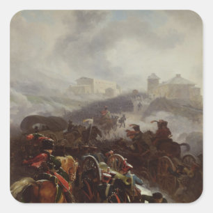 French Army Crossing the Sierra de Guadarrama Square Sticker