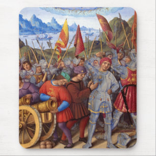 French Army Preparing For War Le Voyage de Gênes Mouse Pad