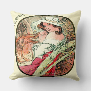 French Art Nouveau November Cushion