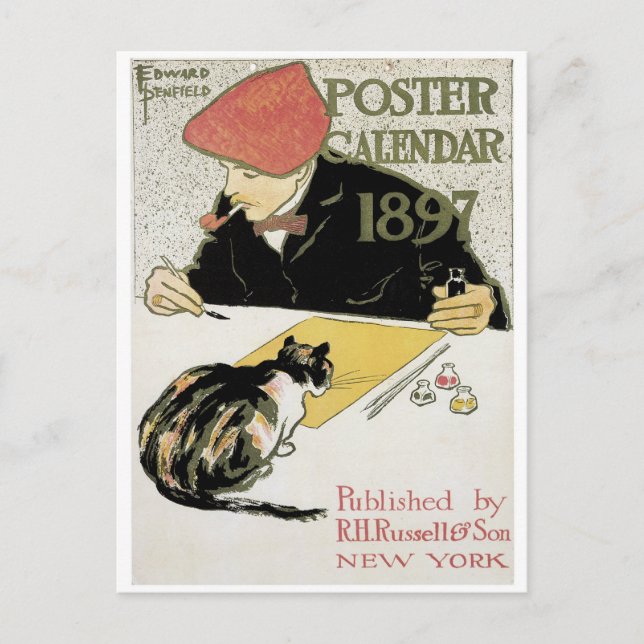 French Art Nouveau Postcard (Front)