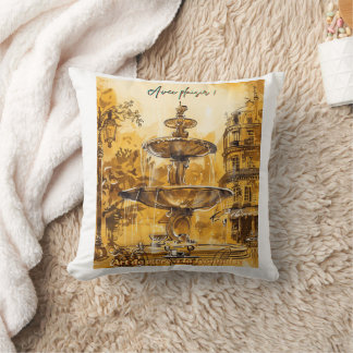 French art of living in Lyon Throw Pillow