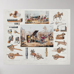 French artillery from the 14th and 15th centuries poster