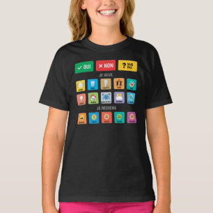 French Autism AAC PECS Pointing Communication 02 T-Shirt