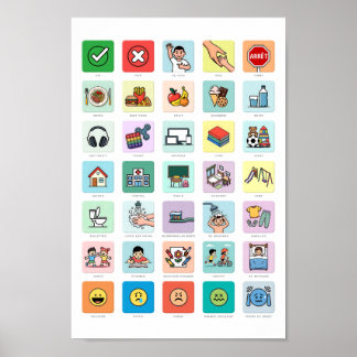 French Autism AAC PECS Pointing Communication 04 Poster