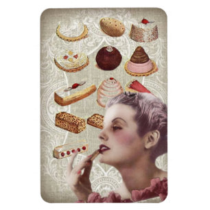 french bakery cupcake pastry desserts magnet