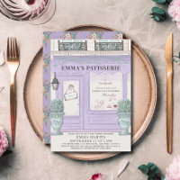 French Bakery Paris Lavender Baby Shower