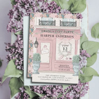 French Bakery Patisserie Paris Pink Graduation