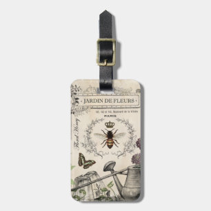 FRENCH BEE GARDEN LUGGAGE TAG