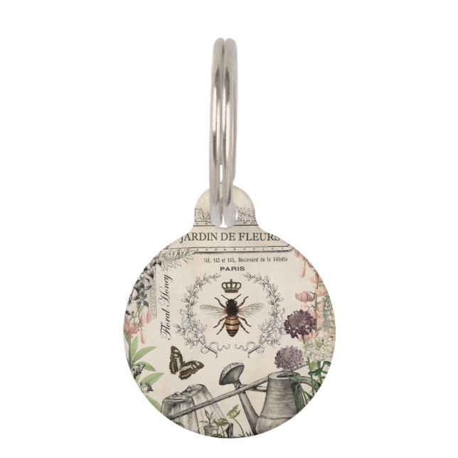 FRENCH BEE GARDEN PET TAG (Front)