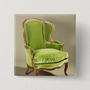French bergere chair, c.1725 2 inch square button