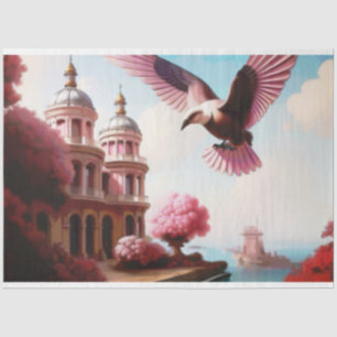 French Bird Coast Tissue Paper