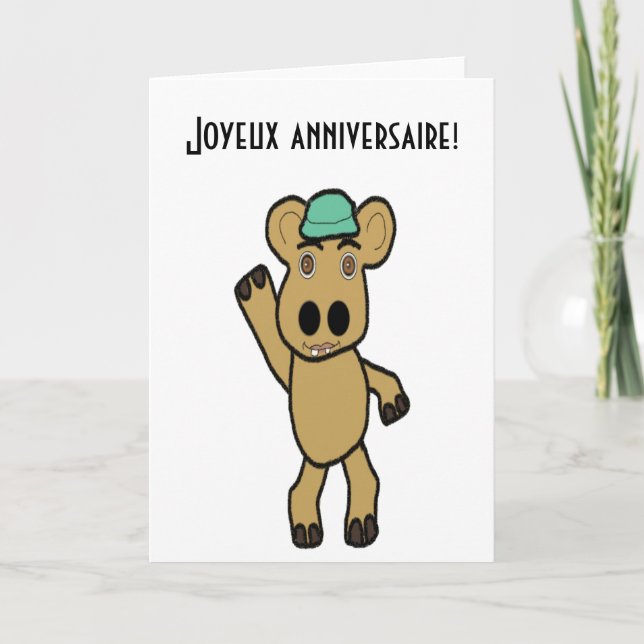 French birthday Card (Front)