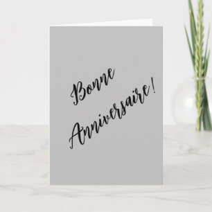 French birthday  card