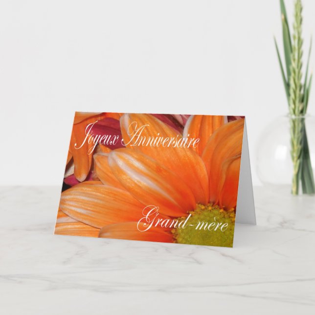 French Birthday Card For Grandmother (Front)