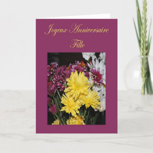 French Birthday Daughter Card