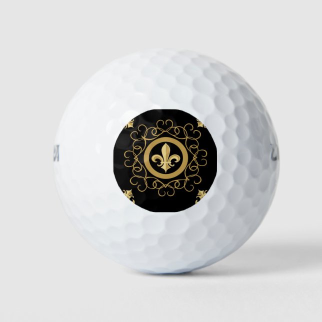 French Black Golf Balls (Front)