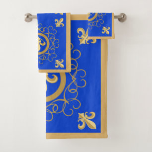French Blue Bath Towel Set