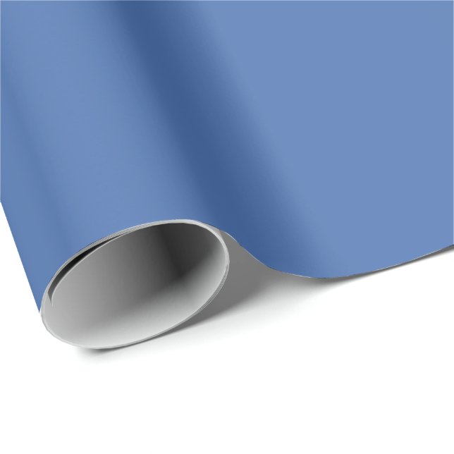French Blue coloured Wrapping Paper (Roll Corner)