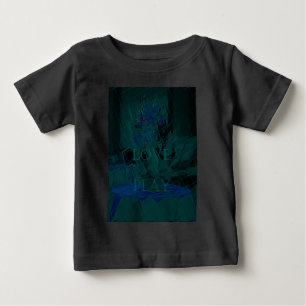 French Blue Love Eat Play Flower colours for all Baby T-Shirt