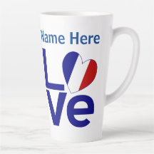 French Blue LOVE Gearr Flag Personalized 