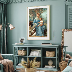 French Blue Madonna Poster