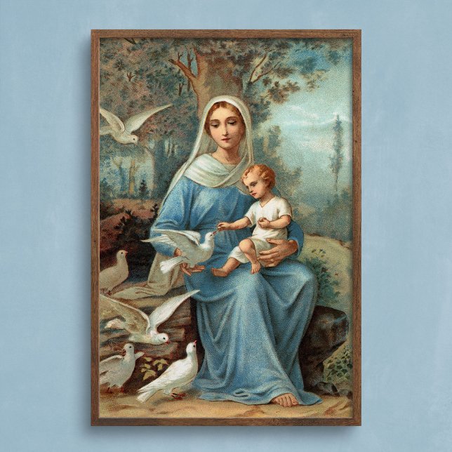 French Blue Madonna Poster (Creator Uploaded)