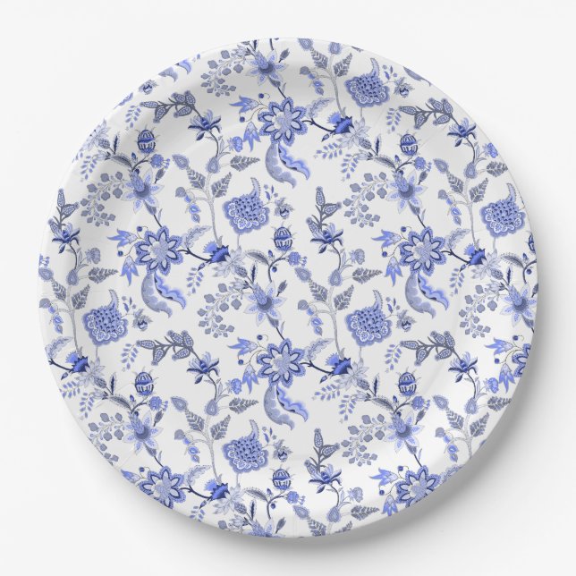 French Blue   Paper Plate (Front)