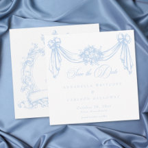 French Blue Rococo Vintage Elegant Wedding