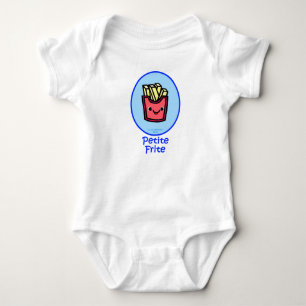 French - Blue Small Fry - French Fries Baby Bodysuit