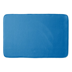 French Blue Solid Bath Mat