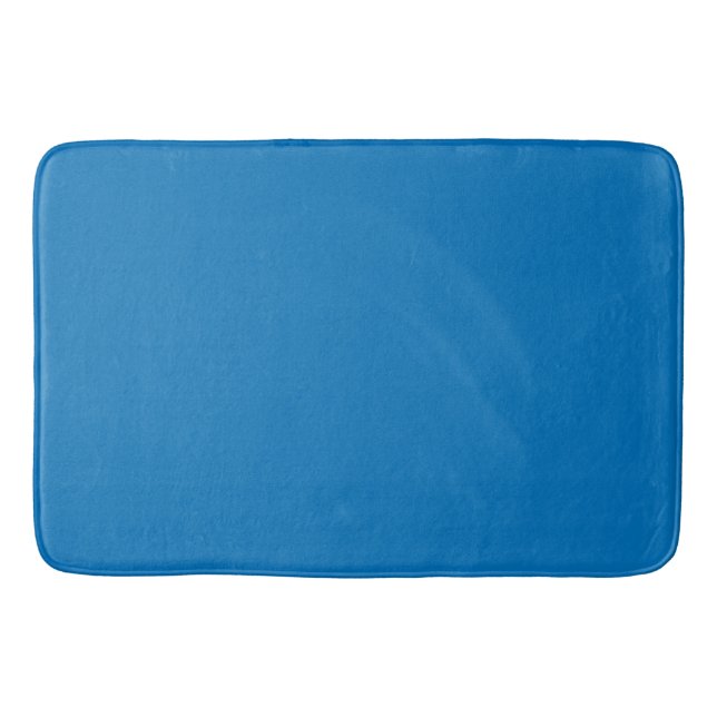 French Blue Solid Bath Mat (Front)