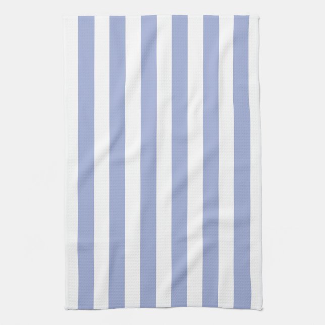 French Blue Stripes Kitchen Towel (Vertical)