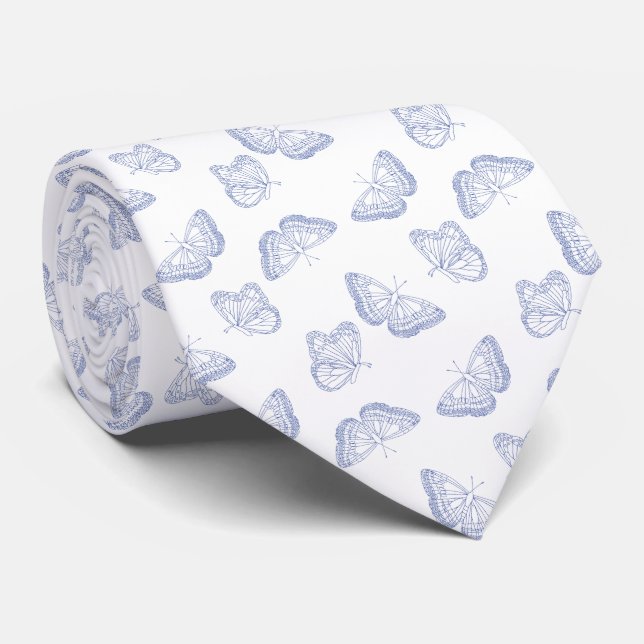 French Blue Tie (Rolled)
