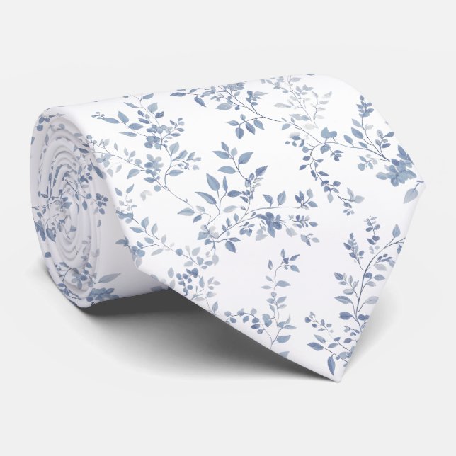 French Blue Tie (Rolled)