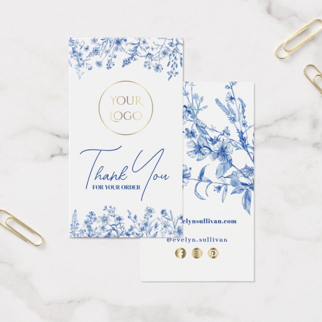 French blue wildflowers package insert (Office)