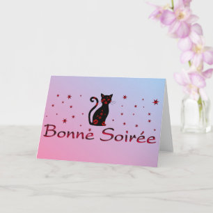 French:Bonne Soiree Greeting Card