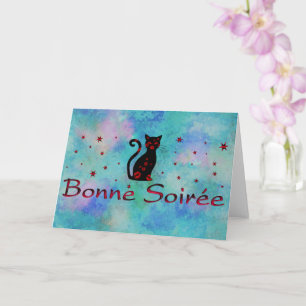 French:Bonne Soiree Greeting Card