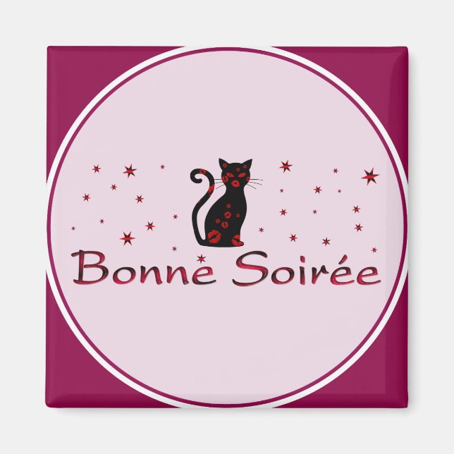 French:Bonne Soiree Magnet (Front)