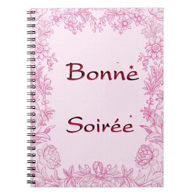 French:Bonne Soiree Notebook (Front)