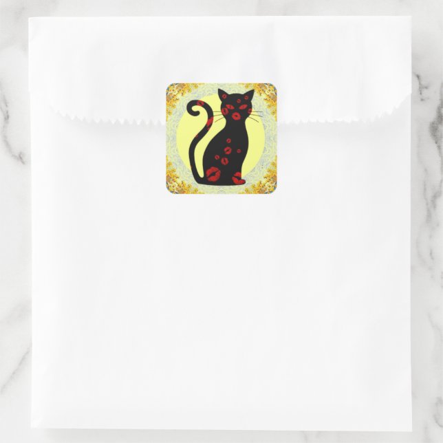 French:Bonne Soiree Square Sticker (Bag)
