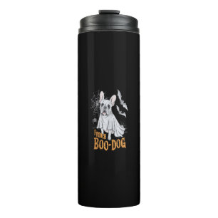French Boo-Dog Funny French Bulldog Halloween Men Thermal Tumbler
