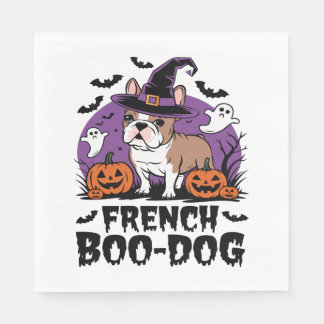 French Boo Dog – the Spookiest Pup Napkin