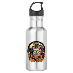 French Boo-Dogs Halloween French Bulldog Design_1 532 Ml Water Bottle