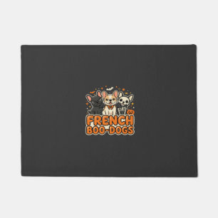 French Boo Dogs Halloween French Bulldog Design_1 Doormat