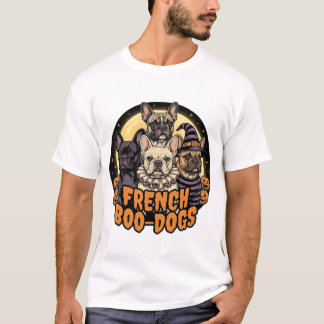 French Boo-Dogs Halloween French Bulldog Design_1 T-Shirt